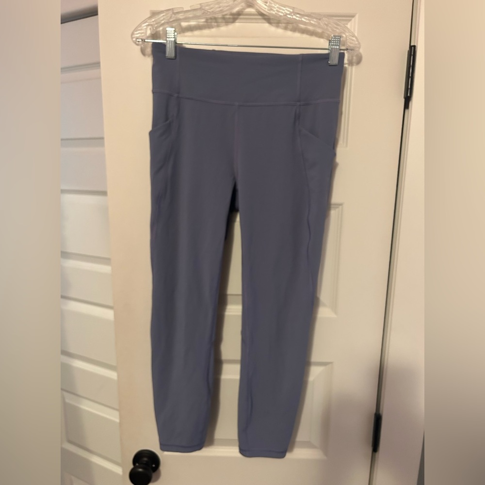 Lululemon 3/4 Leggings. Size-8. Color-light Grey
